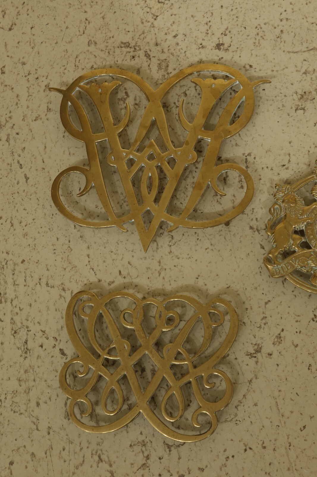 LF31767EC Lot Of 6 VIRGINIA METALCRAFTERS Brass Trivets eBay