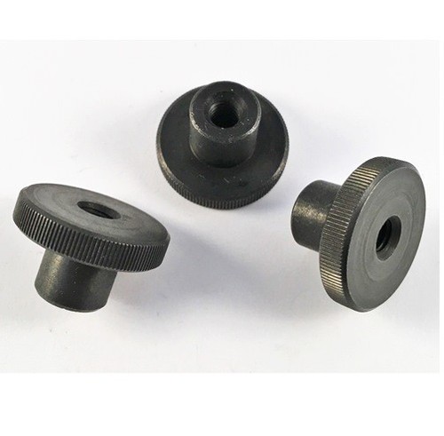 6x M8 Rändelmuttern Edelstahl | 12mm Durchmesser 15mm Höhe | Rundmuttern Gewindemuffen