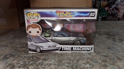Funko Pop! Rides: Back to the Future - Marty McFly (In DeLorean) #2 DAMAGED BOX