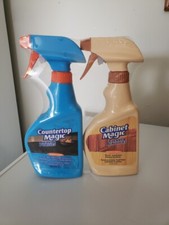 Duo Pack Magic Countertop Cleaner Resist Stains & Magic Cabinet 12oz. HTF 