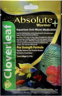 Cloverleaf Absolute Plus Wormer 5g, 20g, 50g EXCLUSIVE DISTRIBUTOR IN THE U.S.A.