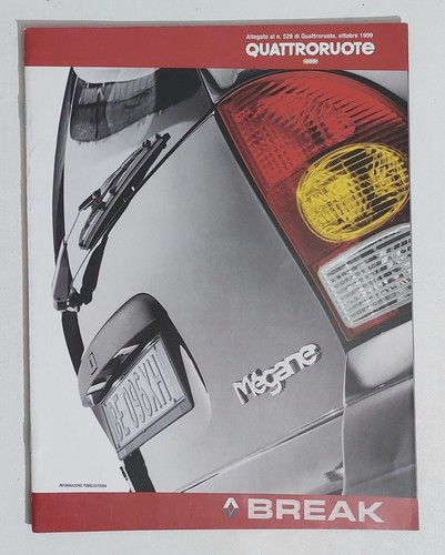 69894 Depliant Auto Quattroruote - Renault Megane Break - 1999