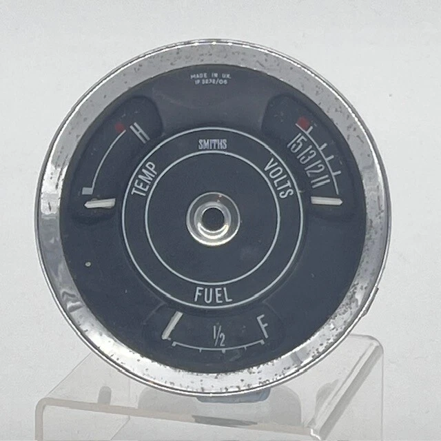 Smiths IP 3232/06 Triple Gauge, Fuel Temp Volts – MG Mini Triumph Land Rover etc - Image 2 of 4