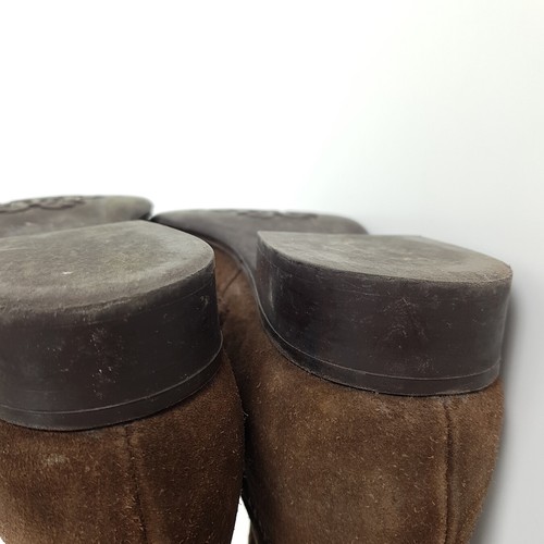 Geox Stiefel Damen Gr. EU 35 Braun Leder Gerafft Wildleder Boots - Bild 7 von 8