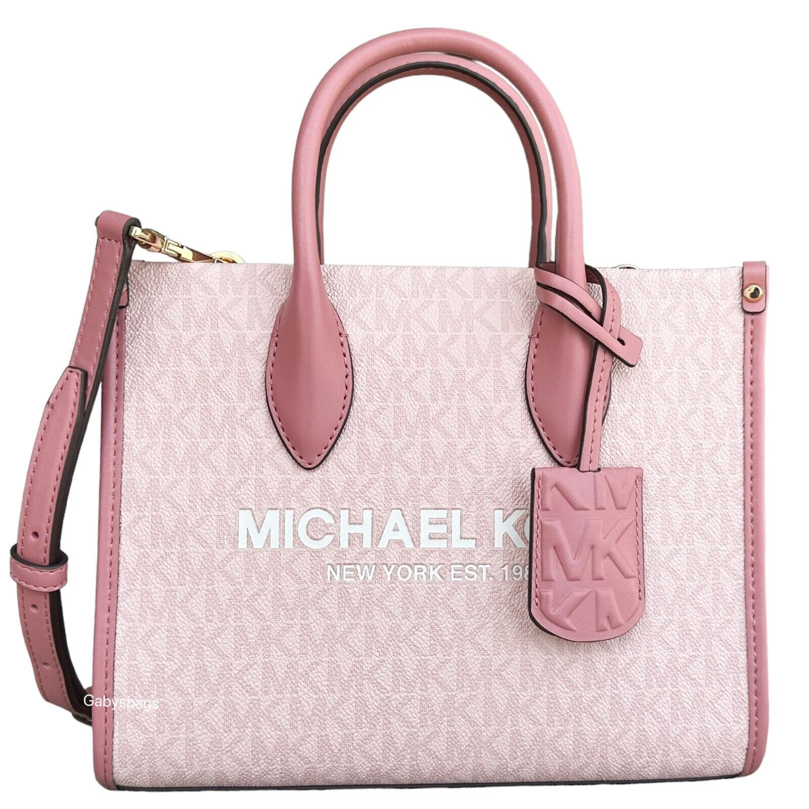 Michael Kors Mirella Small Logo Crossbody Bag Dark Powder Blush