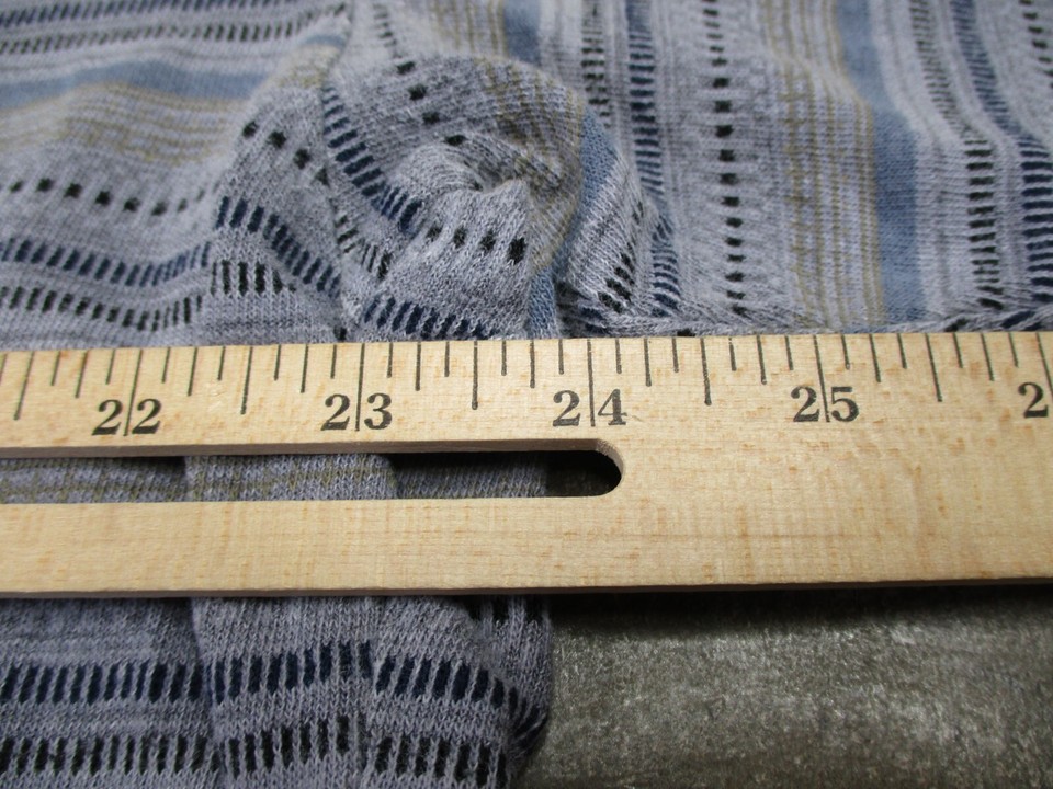 Gramicci Shirt Mens Large Gray Striped Made in USA Grunge Streetwear