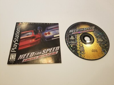 PlayStation Ps1 'Need for Speed: High Stakes' Game Manual Black Label