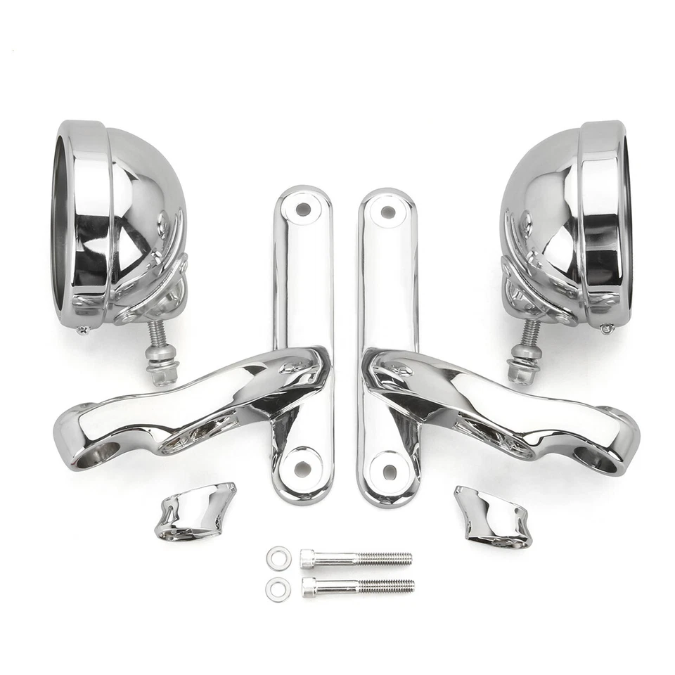 4.5'' Passing Fog light housing Bracket mounting for harley Electra Road Glide - Image 2 of 4