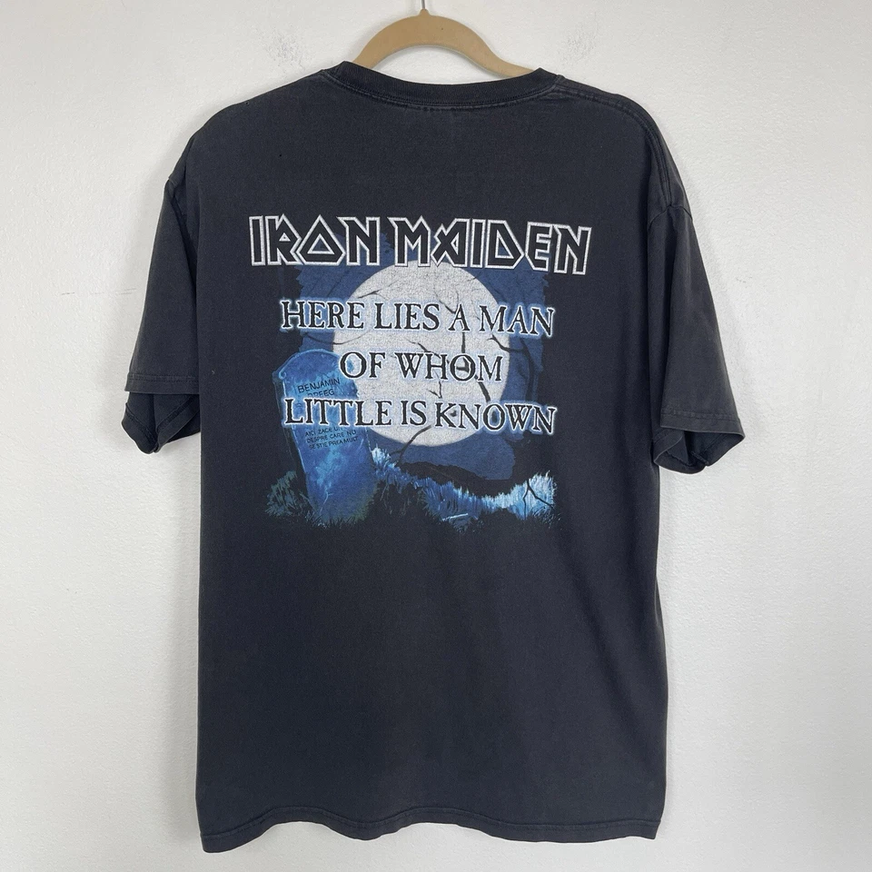 VINTAGE Iron Maiden Shirt Mens L Matter of Life and Death Metal Y2K Band Shirt - Image 2 of 4