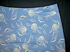 VINEYARD VINES SKIRT SZ 4 LIGHT BLUE CRABS SHELLS ALINE ABOVE KNEE SHEP IAN EUC