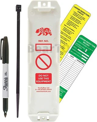 BearTOOLS Ladder Inspection Record Kit, Weatherproof, Keep Your Lader Safe
