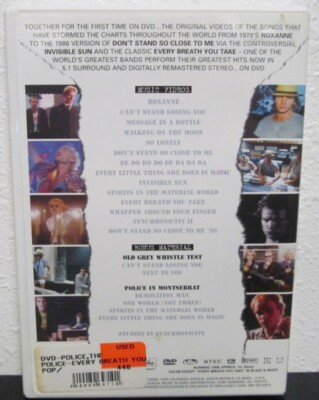 THE POLICE Every Breath You Take (DVD, 2003) ALL REGION DVD