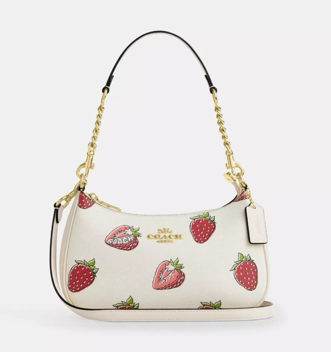 【COACH】Teri Shoulder Bag With Strawberry Print COACH Teri Shoulder Bag Strawberry Print NEW CAL62 | eBay