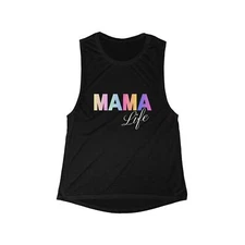 Mama Life Flowy Scoop Muscle Tank