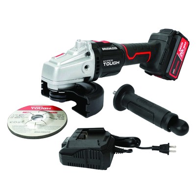 Hyper Tough 20V Max Brushless 4.5-inch Cordless Angle Grinder with 4.0Ah Lithium