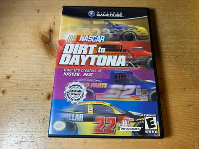 #ad NASCAR Dirt to Daytona Nintendo GameCube 2002 Black Label Tested Ships Free $21.99