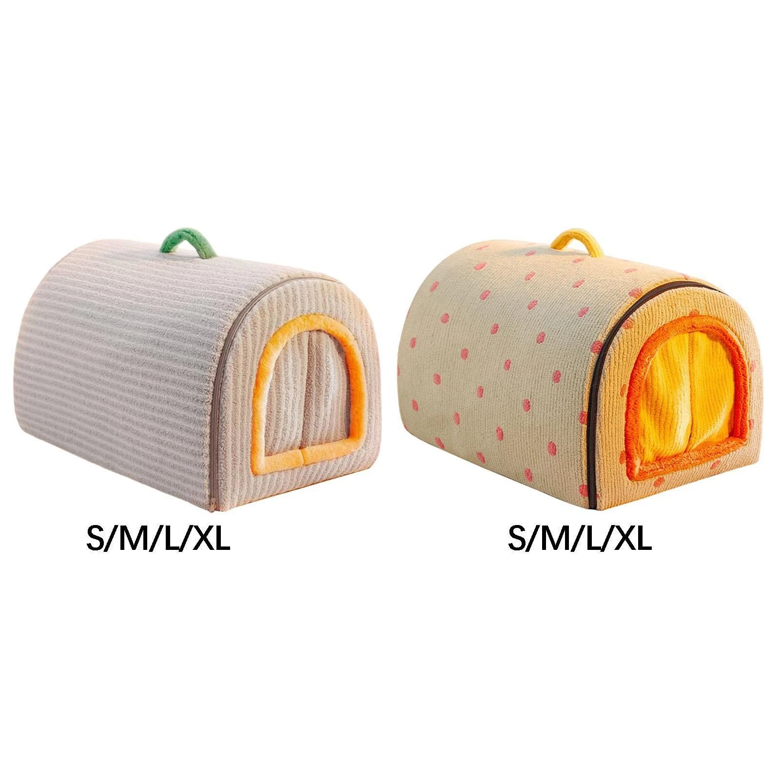 Dog House Cat Cave Bed Pet Tent Kennel Weatherproof 2 Ways Use Nest Washable
