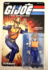 Super7 ReAction  GI JOE WILD BILL  Cartoon  O-Ring 3.75  Figure MOC six-fingers