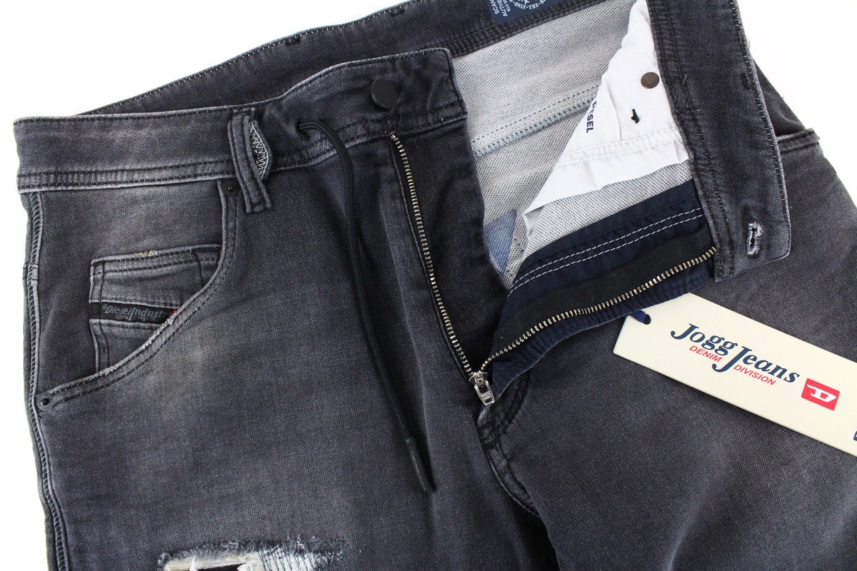 DIESEL Krooley CB-NE 069EM Mens Jeans W28 Grey Jogg Sweat