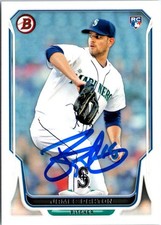 James Paxton signed baseball card Seattle Mariners 2014 Topps Bowman #43 Rookie. rookie card picture