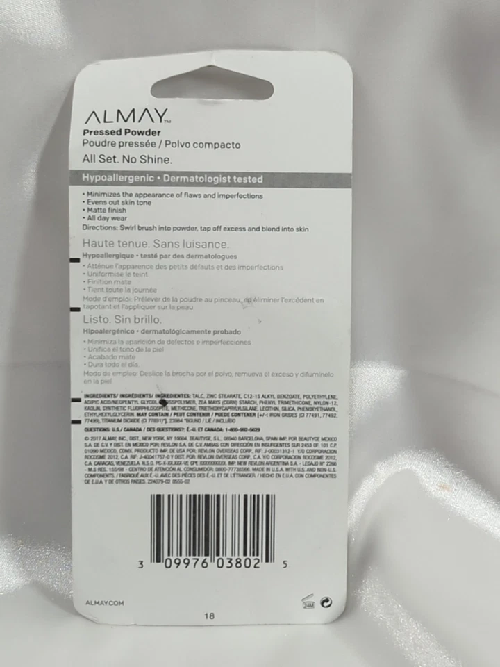 Almay Pressed Powder All Set No Shine 200 Light Medium Mine - Image 4 of 4