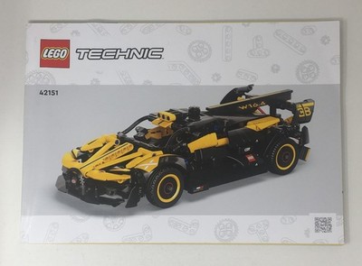 Lego 42151 Technic Bugatti Bolide Instruction Manual Book Only - No Bricks