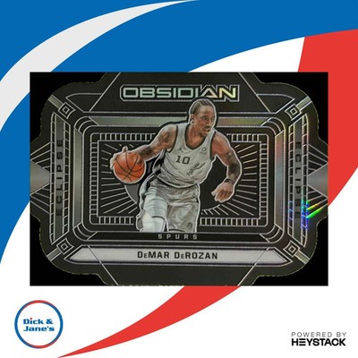 2020-21 Obsidian DeMar DeRozan Eclipse Electric Etch Purple Die Cut 11/75 Spurs
