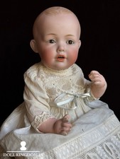 Antique German 12” Kestner JDK Hilda Bisque Head Baby Doll