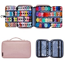 Hair Accessories Organizer for Girls, Hair Accessories Storage Bag, Hair Pink
