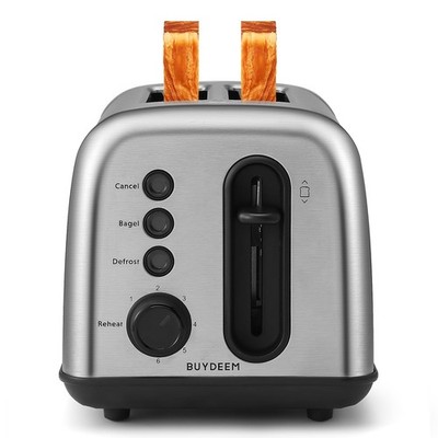 DT420 2 Slice Toaster, Stainless Steel Toaster with Extra Wide Slots for Bage...