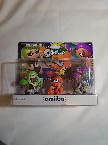 Splatoon Amiibo Alt Colors 3-Pack Inkling/Squid Girl/Squid Boy Nintendo - New