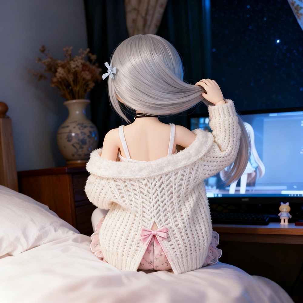 This modern-style doll is made of TPE material to create a fashionable look