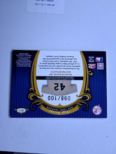 Baseball Donruss Timeless Treasures 2003 Yogi Berra Authentic Worn Jersey 1/100