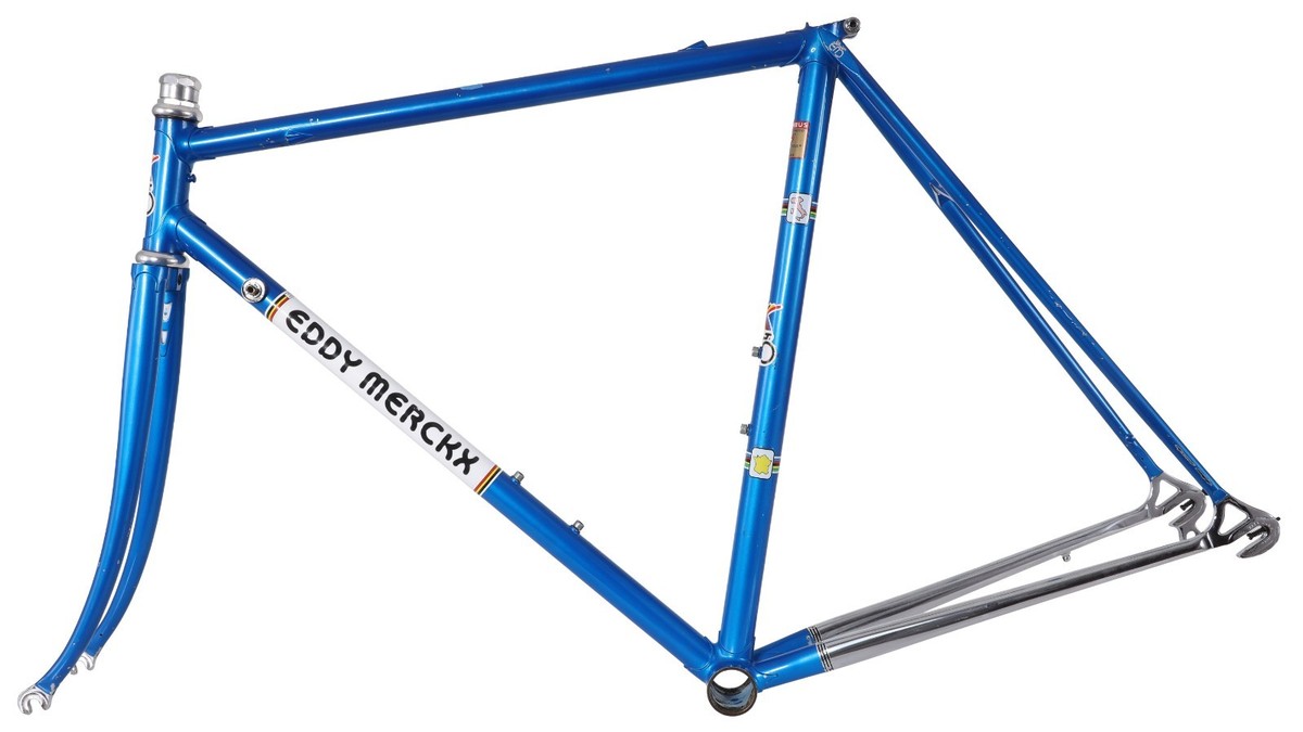 Eddy Merckx Century Steel Road Frameset 53cm BLUE Columbus TSX