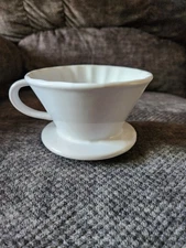 Primula Madison Ceramic Pour Over Coffee Dripper 1 Cup White