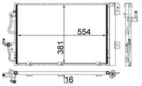 Mahle AC 377 001S Kondensator, Klimaanlage FüR Opel