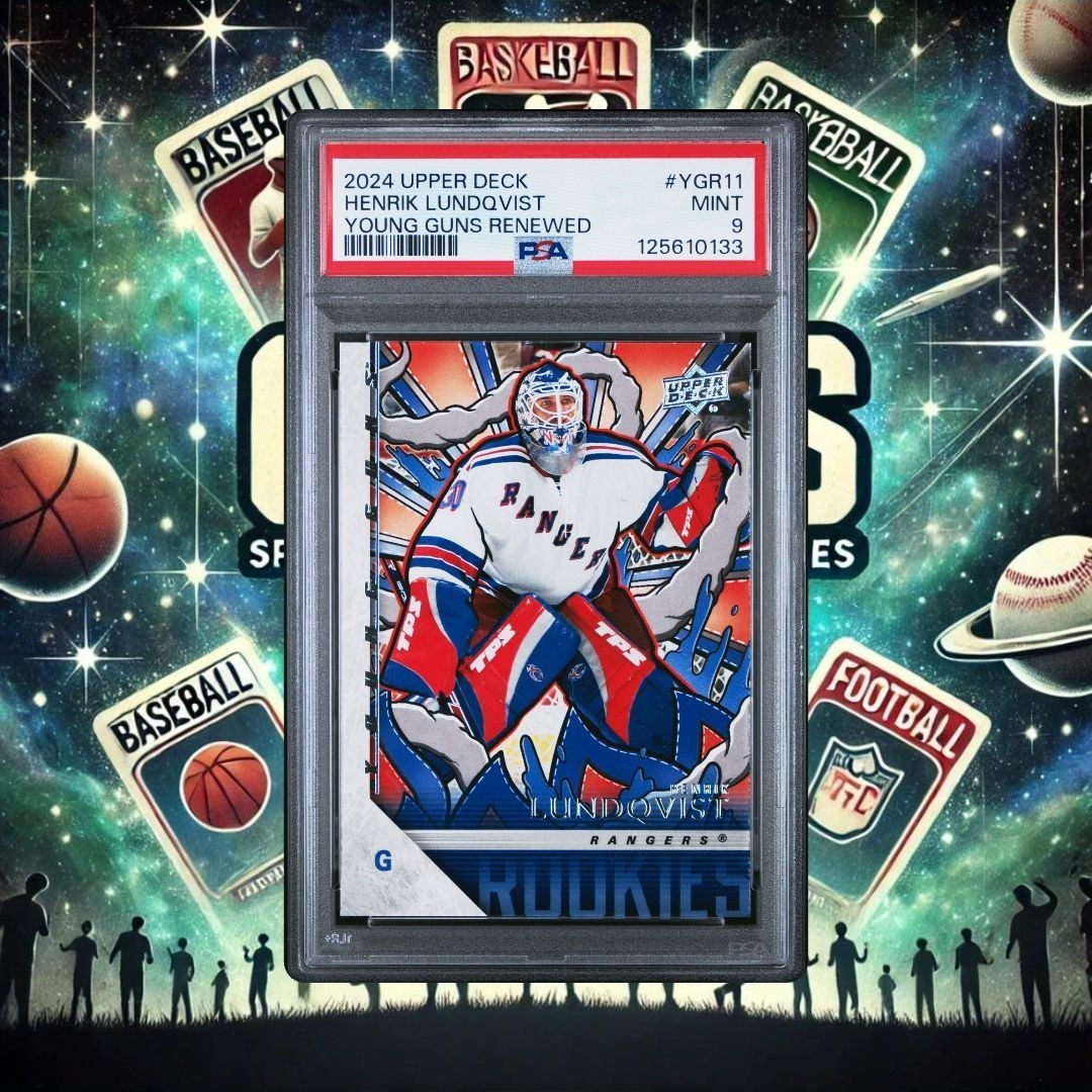 2024 Upper Deck Young Guns Renewed Henrik Lundqvist #YGR-11 NY Rangers PSA 9! view 2