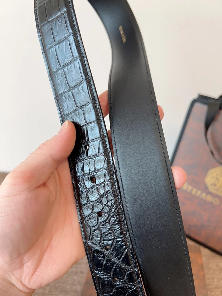 Autêntico cinto Stefano Ricci largura 3,8cm/1,5 polegadas - Imagem 4 de 4