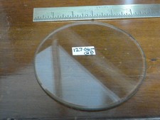 old-antique french clock 127.06mm bevelled glass   (N3)