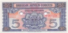 UK / BAF  5/-   ND. 1948  M20d  2nd. Series  Uncirculated Banknote G 40