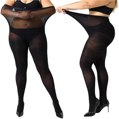 MANZI Damen Strumpfhose 2 oder 4 Paar Plus Größen XL 4XL