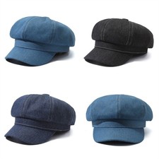 Gorra de mujer Newsboy Cap verano gorra vaquera Cabbie Cap denim boina sombrero gorra de paraguas