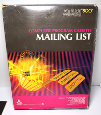 Atari 400/800 Computer Mailing List Cassette EXIB CX4104