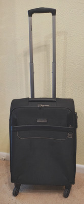 CONDOTTI GEPÄCK schwarz 4-Rad Spinner Softshell KOFFER/KABINENTASCHE 55cm