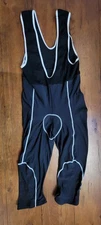 Nalini Womens XL Cycling 3/4 Bibtights Italy 15" 15" (8/10) Thermal Fleece