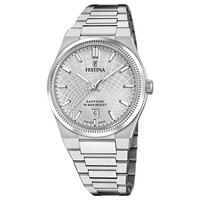 Festina Swiss Made F20051/2 Herren Quarz Armbanduhr Analog Edelstahl 40Mm 100 M
