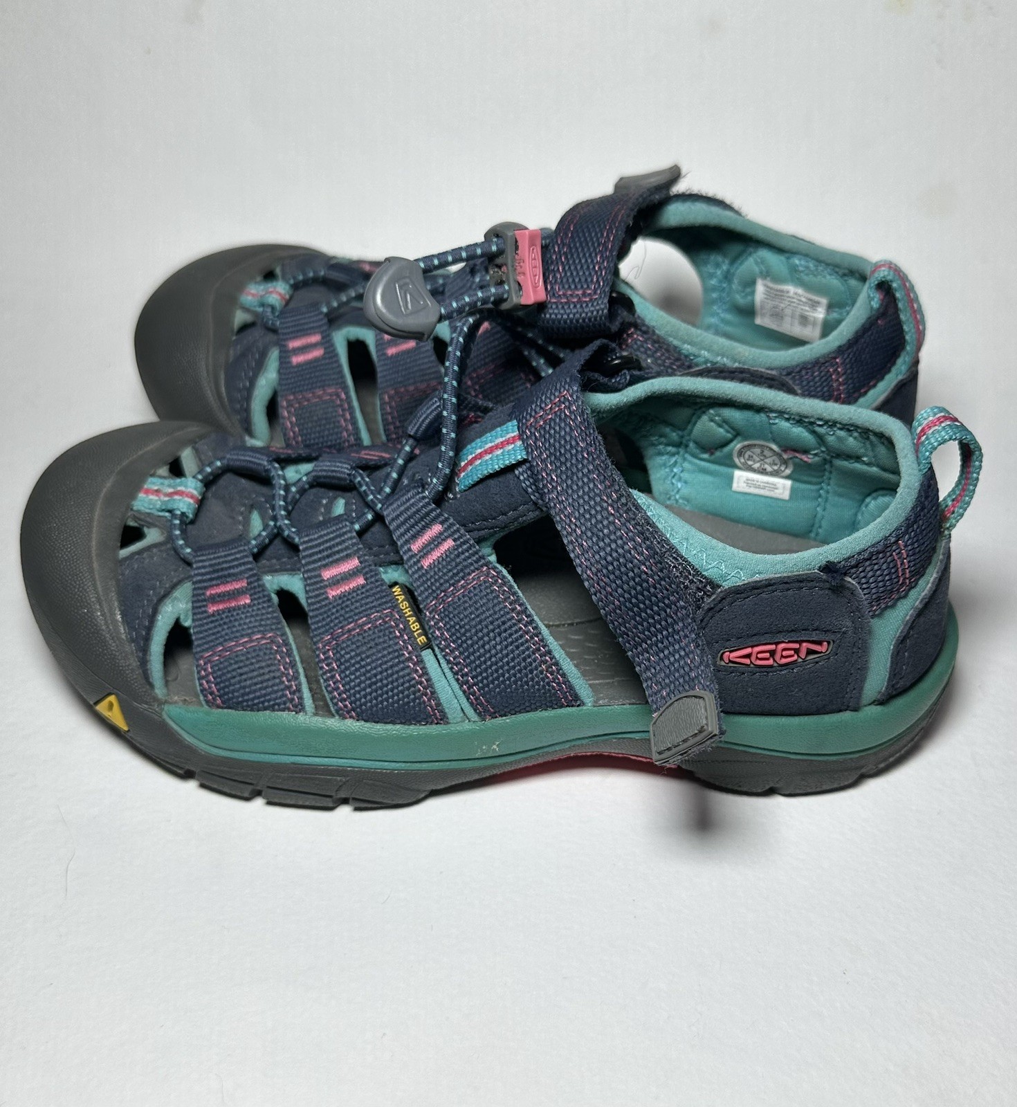 Keen Newport H2 sandalo da trekking impermeabile giovanile taglia 2 rosa navy baltico 1012316