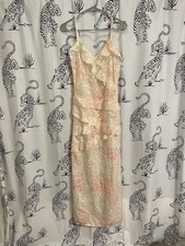 Y2K Floral Lace Ruffle Maxi Dress