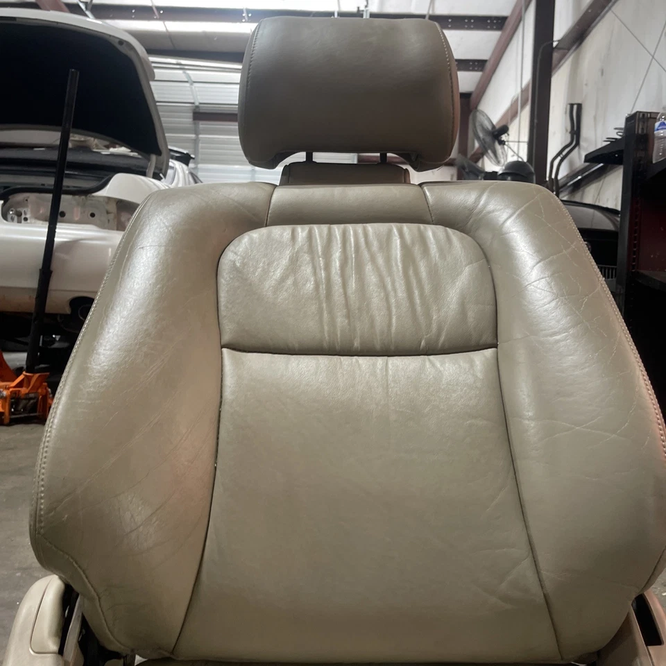 ☑️ 95-96 LEXUS JZZ31L SC400 SC300 ПЕРЕДНЕЕ ПРАВОЕ КОЖАНОЕ СИДЕНЬЕ КОМПЛЕКТ ЖЕЛТОВАТО-КОРИЧНЕВЫЙ OEM - Изображение 4 из 4