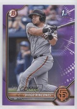 2022 Bowman Prospects Purple Border 120/250 Diego Rincones #BP-65 0hw6